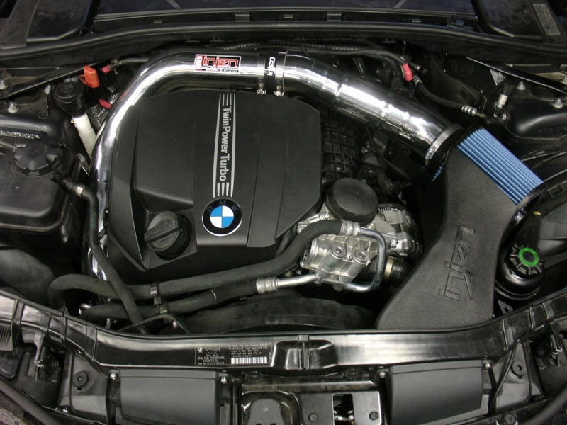 Injen Cold Air Intake Wrinkle Black - BMW 335i 2011 SP1126WB Photo - Mounted
