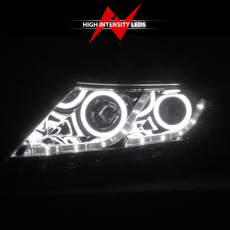 Anzo 2011-2013 Kia Optima Projector Headlights w/ Halo Chrome (CCFL) 121459 User 6