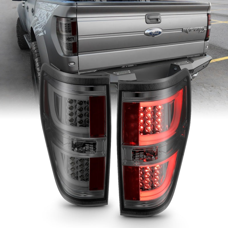 Anzo 2009-2013 Ford F-150 LED Taillights Smoke 311258 Photo - Primary