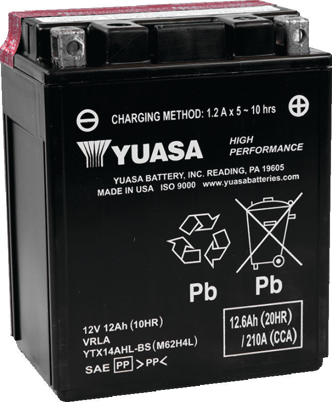 Yuasa Battery Yuasa Ytx14Ahl-Bs Yuasa Battery YUAM62H4L YUAM62H4L Photo - Primary