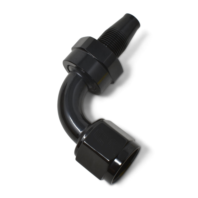 Russell -10 An Hose End Without Socket 90 Degree  Polished & Black Anodized 615183 Photo - out of package