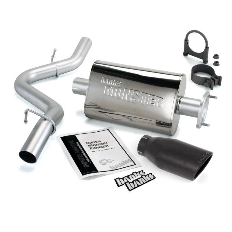 Banks Power 04-06 Jeep 4.0L Wrangler Unlimited Monster Exhaust System 51315-B Photo - Primary