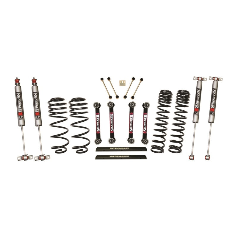 Skyjacker 03-06 Jeep TJ 4in D-Rate Long Travel Kit w/ OE FR/RR Lower Links/M95 Monotube Shocks TJ403BPMLT TJ403BPMLT Photo - Primary