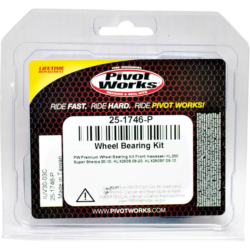 Pivot Works Kawasaki Wheel Bearing Kit Premium Bearings 25-1746-P 25-1746-P Photo - Primary