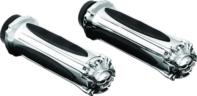 Kuryakyn Zombie Grips Throttle-By-Wire Chrome 6298 6298 Photo - Primary