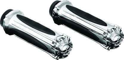 Kuryakyn Zombie Grips Throttle-By-Wire Chrome 6298 6298 Photo - Primary