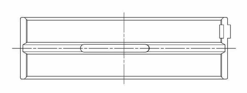 ACL Ford 351C Standard Size High Performance Main Bearing Set 5M1010HX-STD 5M1010HX-STD Technical Drawing