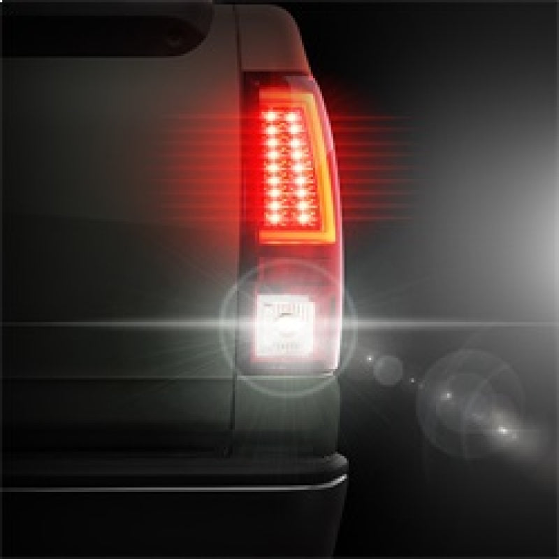 Spyder Chevy Silverado 1500/2500 99-02 Version 2 LED Tail Lights - Red Clear ALT-YD-CS99V2-LED-RC 5081872 5081872 Photo - Mounted