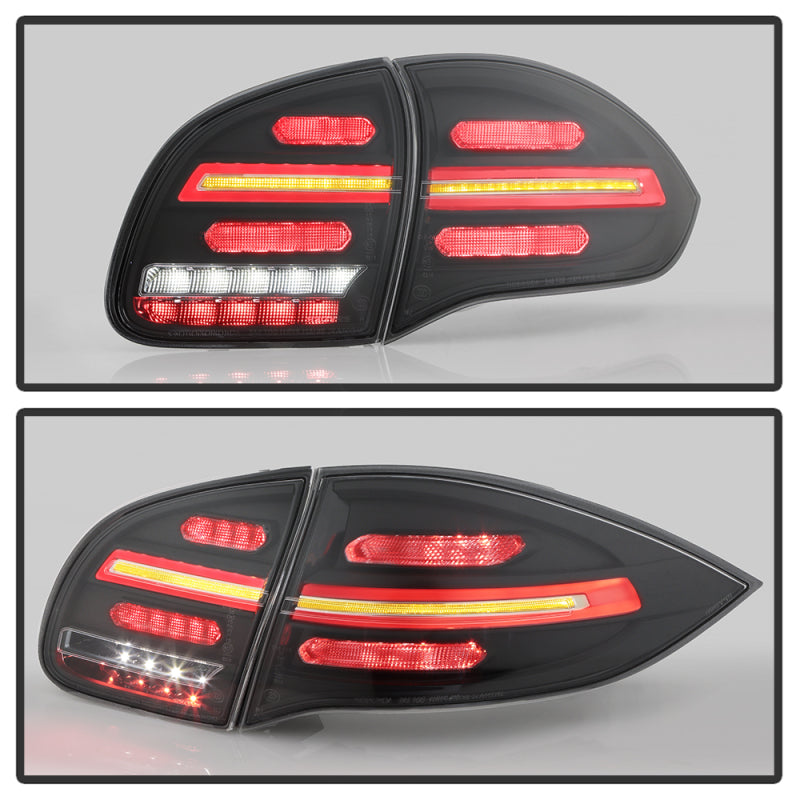 Spyder Porsche Cayenne 958 11-14 LED Tail Lights - Sequential Signal - Black 5086853 5086853 User 6