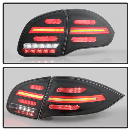 Spyder Porsche Cayenne 958 11-14 LED Tail Lights - Sequential Signal - Black 5086853 5086853 User 6