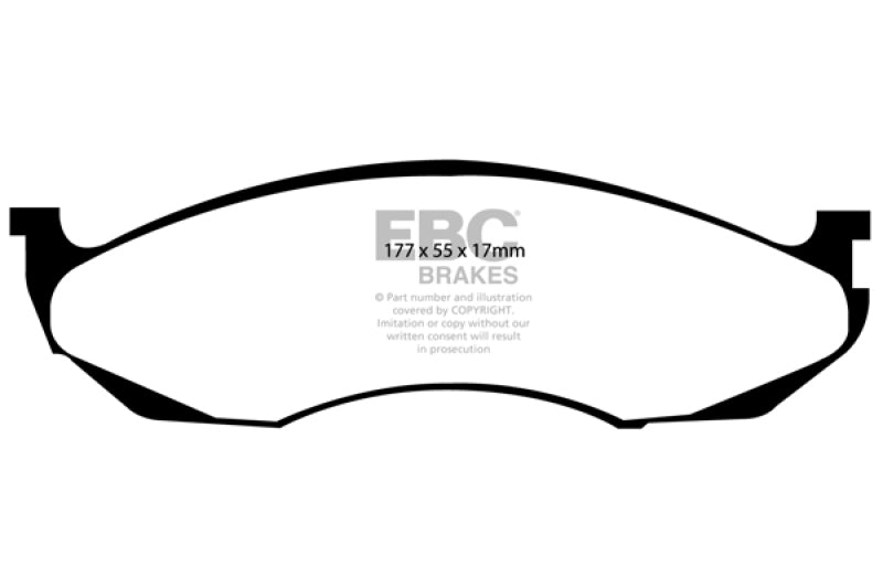 EBC Brakes Extra Duty Performance Truck and SUV Brake Pads ED91022 ED91022 Photo - Primary