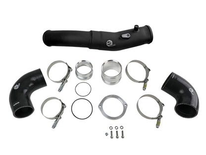 aFe 2020 Toyota Supra 3.0L 3in Black Intercooler Tube - Hot 46-20398-B 46-20398-B Photo - Unmounted
