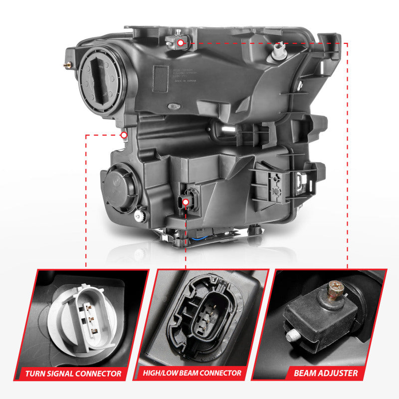 ANZO 15-17 Ford F-150 LED Projector Headlights - w/ Light Bar Switchback Chrome Housing 111548 111548 User 4