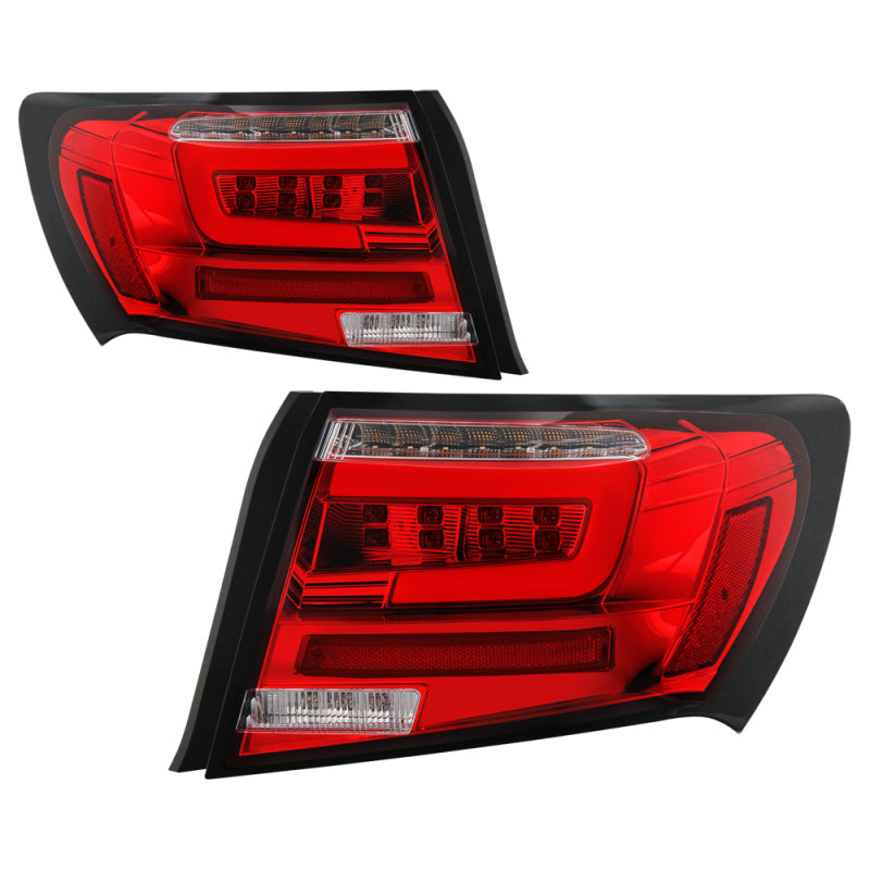 Spyder 08-11 Subaru Impreza WRX 4DR LED Tail Lights - Red Clear ALT-YD-SI084D-LED-RC 5087973 5087973 Photo - Primary