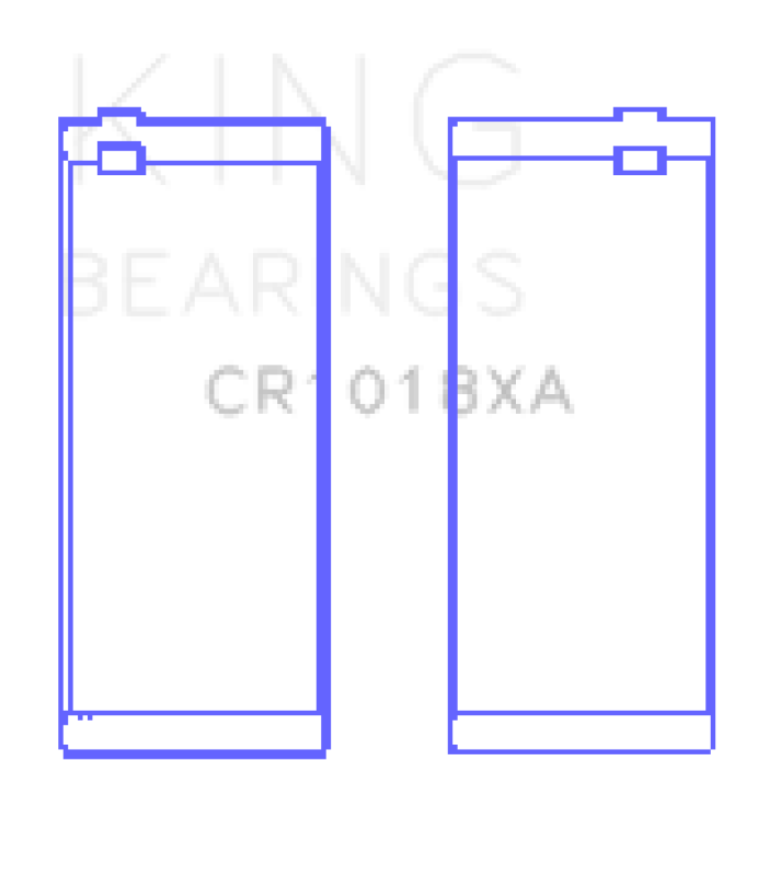 King Engine Bearings King 97-07 Ford 2.5L/2.9L/3.0L (Size STD) Rod Bearing Set CR1018XA CR1018XA Photo - Primary