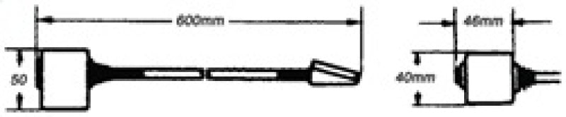 Hella Reading Lamp Black Mg12 2Ab 004532161 004532161 Technical Drawing