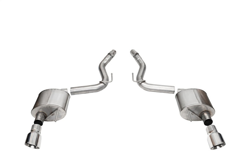 CORSA Performance Corsa 2024 Ford Mustang Sport Axle-Back Dual Rear Exit with 4.5in Polished Pro-Series Tips 21252