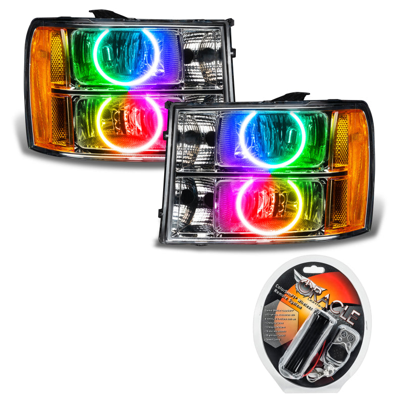 ORACLE Lighting Oracle 07-13 GMC Sierra SMD HL - Round Ring Design - ColorSHIFT 8165-330 8165-330 Photo - in package