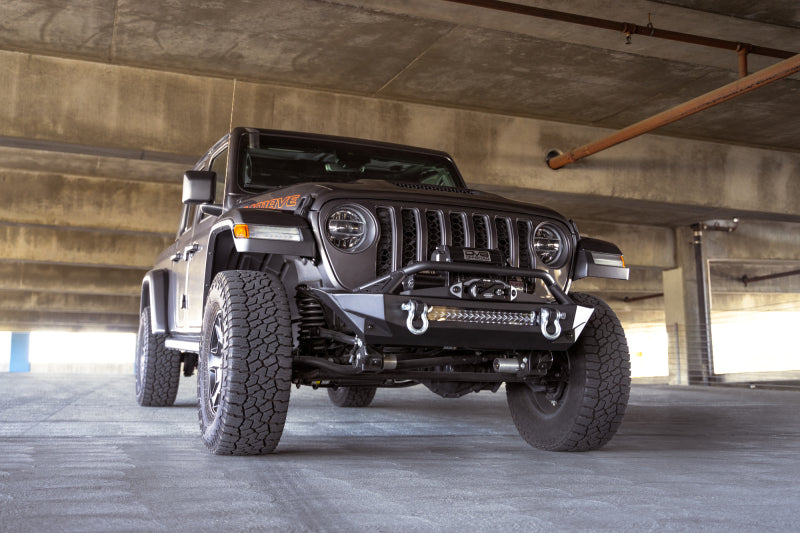 DV8 Offroad 07-23 Jeep Wrangler JK/JL & Gladiator JT FS-1 Series Stubby Front Bumper FBJL-11 FBJL-11 Photo - Unmounted