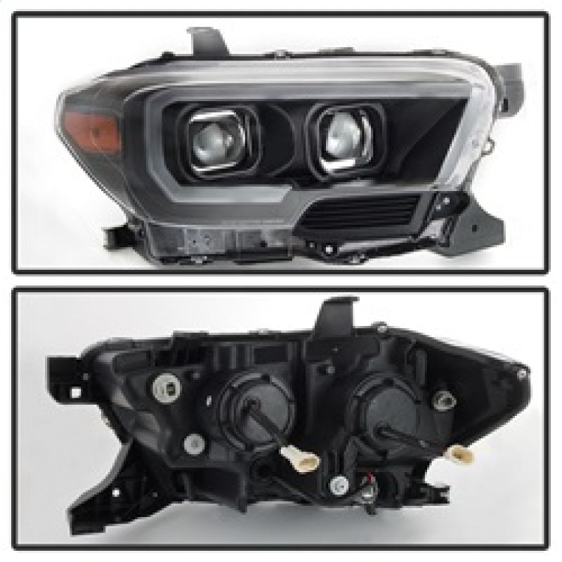 SPYDER xTune Toyota Tacoma 16-18 DRL Light Bar Projector Headlights - Black PRO-JH-TTA16-LBDRL-BK 9039256 9039256 Photo - Unmounted