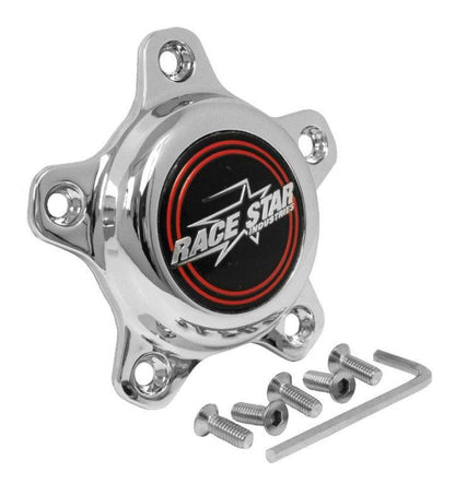 Race Star 5 Lug Cap Tall Plastic Chrome (incl. Medallion & Screws) 615-5095-1 615-5095-1 User 1