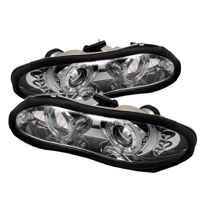 Spyder Chevy Camaro 98-02 Projector Headlights LED Halo LED Chrm - Low H1 PRO-YD-CCAM98-HL-C 5009241 5009241 Photo - Primary