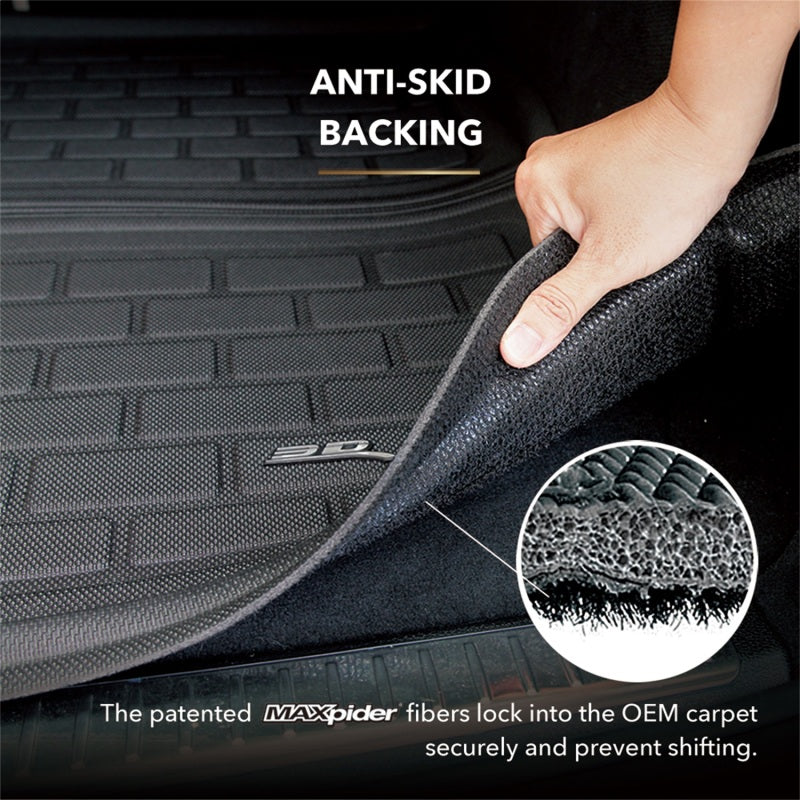 3D MAXpider 21-24 Toyota Sienna Behind 2Nd Row Kagu Black Cargo Liner M1TY2721309 M1TY2721309 Photo - Mounted