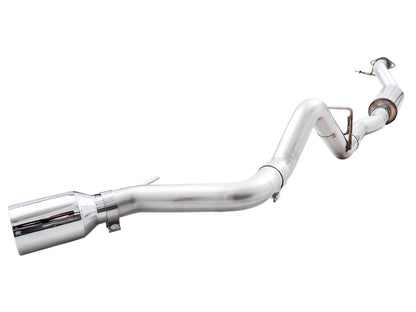 AWE Tuning 2021+ Ford Bronco 0FG Single Rear Exit Exhaust w/Chrome Silver Tip & Bash Guard 3015-22789 3015-22789 Photo - out of package