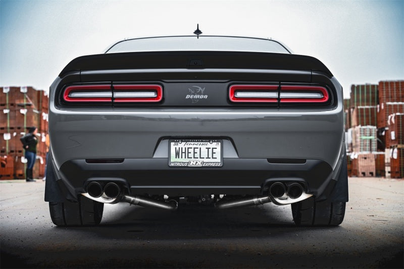 Corsa 19-21 Challenger SRT/Hellcat/Demon/Redeye 2.75in Valved CB DRE w/ Twin 3.5in Pol Blk PVD Tips 21070BLK 21070BLK Photo - Mounted