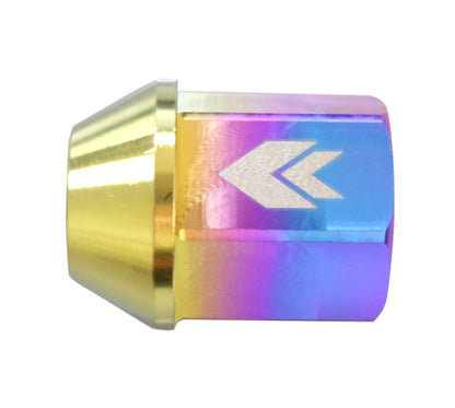 NRG M12 x 1.25 Titanium Neochrome Lug Nut Set 21 pc / Lock Key Socket LN-T210MC-21 Photo - Primary