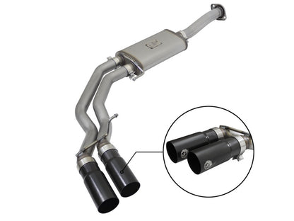 aFe Cat Back Exhaust Black - Ford F-150 15-16 49-43081-B Photo - Primary
