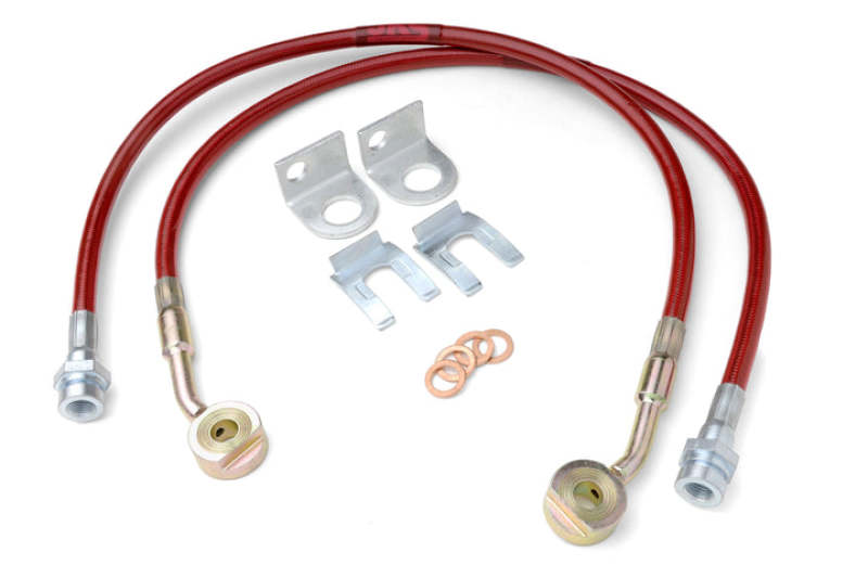 JKS Manufacturing Jeep Wrangler TJ/LJ HD Extended Brake Line Kit - Front JKS2292 JKS2292 Photo - Primary