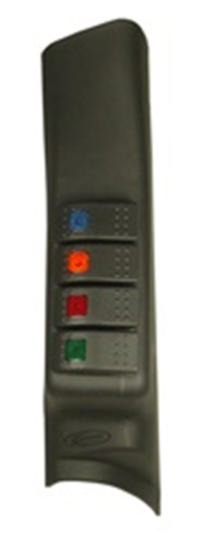 Daystar 2007-2018 Jeep Wrangler JK 2WD/4WD - A-Pillar Rocker Switch Pod (Switches Included) KJ71044BK KJ71044BK Photo - Primary