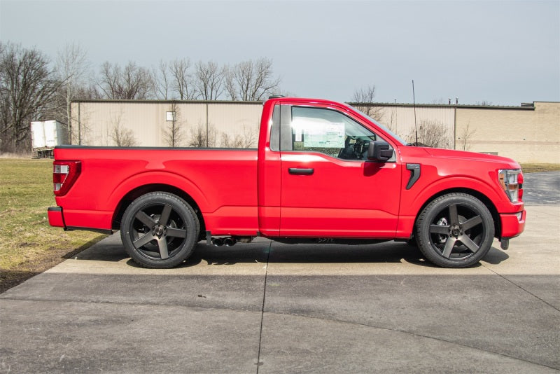 CORSA Performance Corsa 2021-2022 Ford F-150 Regular Cab/6.5in Bed 5.0L V8 Xtreme Cat-Back Front of Tire Exit-Black PV 21141BLK 21141BLK Photo - Mounted