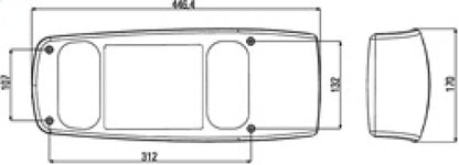 Hella Lamp SRBBLZR SMLR MG12 2VP 007502217 007502217 Technical Drawing