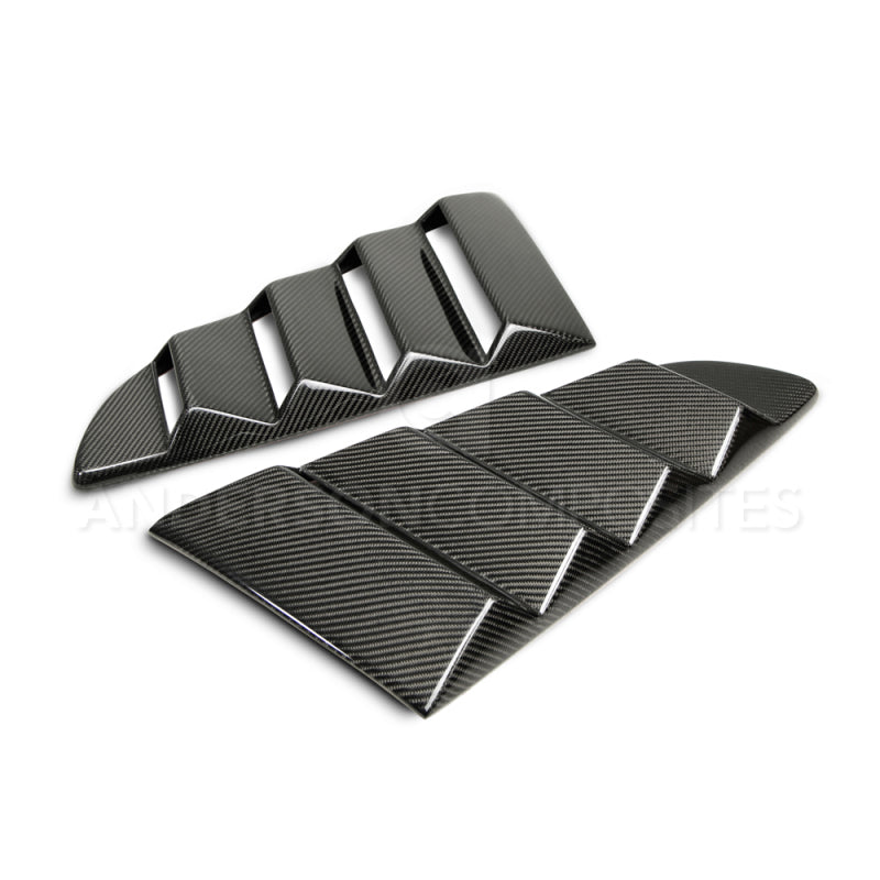 Anderson Composites 2015-2017 Ford Mustang Type-V Style Window Louvers - Vented AC-WL15FDMU-V AC-WL15FDMU-V Photo - Primary