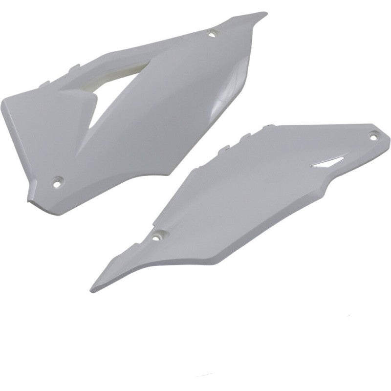 Cycra 21-23 Kawasaki KX250F Side Number Panels White 1CYC-2770-42