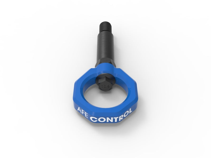 aFe Control Front Tow Hook Blue 20-21 Toyota GR Supra (A90) 450-721001-L 450-721001-L Photo - Unmounted