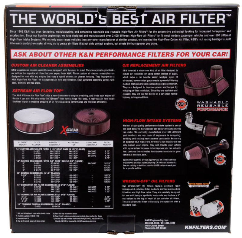 K&N Engineering Air Cleaner Assembly KNE60-1300 60-1300 Photo - in package