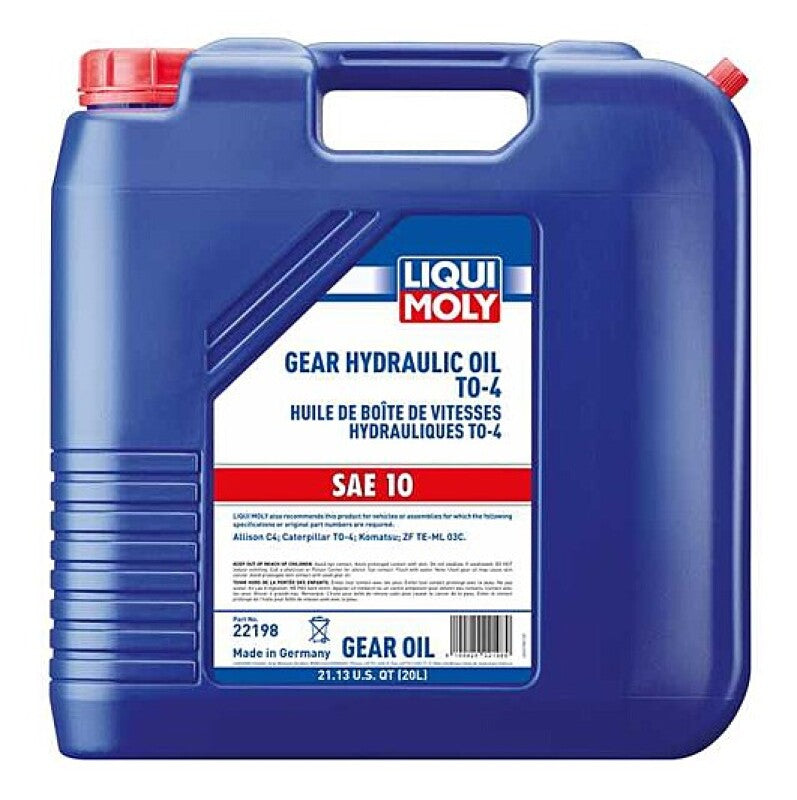 LIQUI MOLY 20L Gear Hydraulic Oil TO-4 SAE 10W 22198 22198 User 1