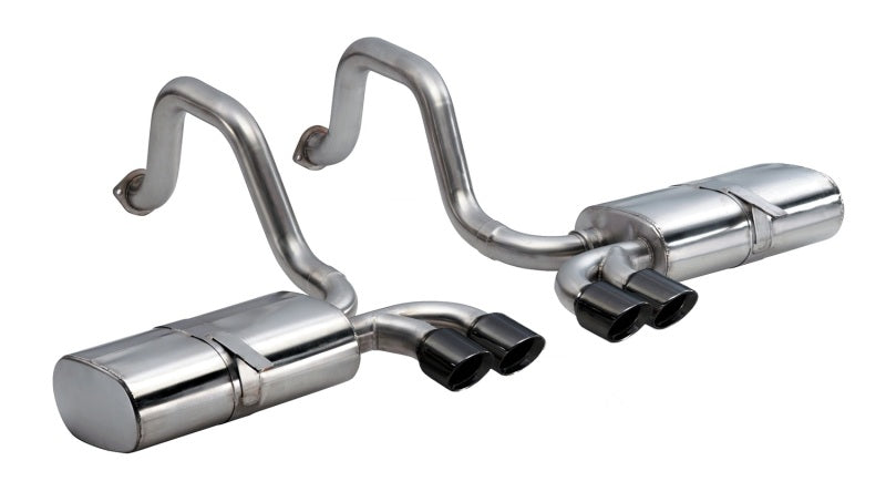 Corsa Performance 97-04 Chevrolet Corvette C5 Z06 5.7L V8 Black Sport Axle-Back Exhaust 14111BLK Photo - Primary