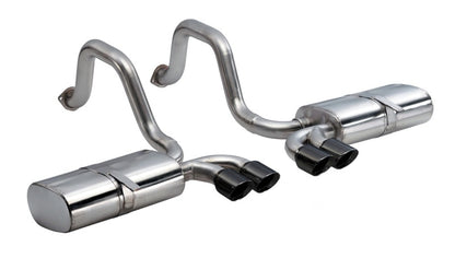 Corsa Performance 97-04 Chevrolet Corvette C5 Z06 5.7L V8 Black Sport Axle-Back Exhaust 14111BLK Photo - Primary