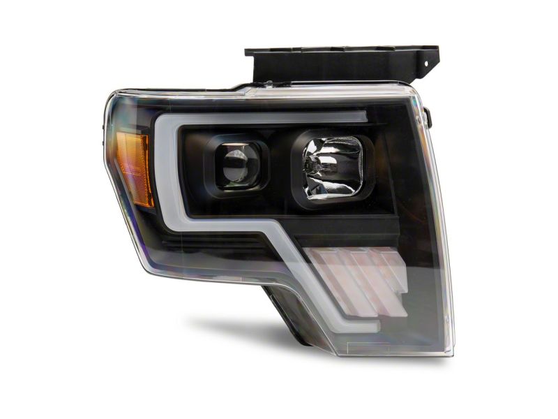 Raxiom 09-14 Ford F-150 Axial G4 Light Bar Switchback Projector Headlights- Blk Housing (Clear Lens) T546755 T546755 Photo - Close Up