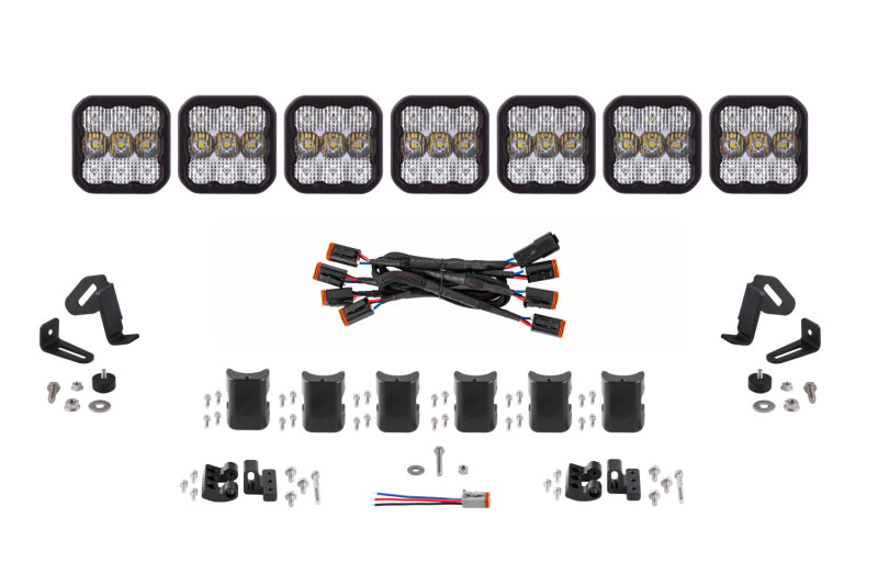 Diode Dynamics SS5 Sport Universal CrossLink 7-Pod Lightbar - White Combo DD6800 DD6800 Photo - Primary