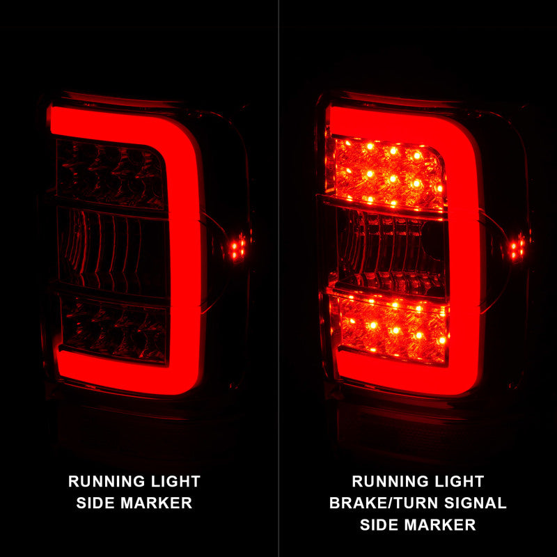 ANZO 2001-2011 Ford  Ranger LED Tail Lights w/ Light Bar Chrome Housing Red/Clear Lens 311393 311393 Photo - Unmounted