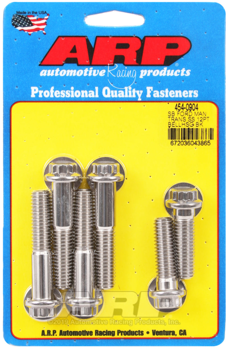 ARP SB Ford Manual Trans SS 12pt Bellhousing Bolt Kit 454-0904 Photo - Primary