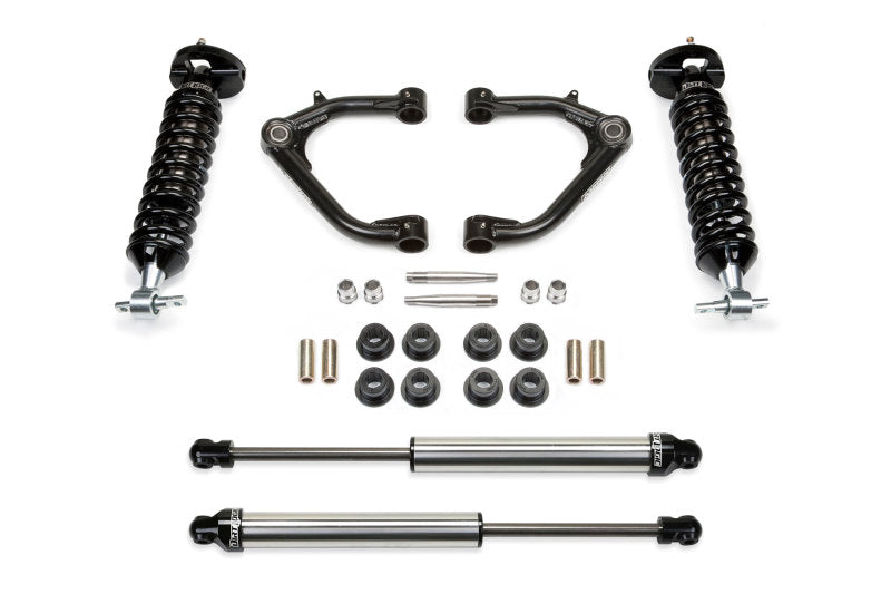 Fabtech 14-18 GM C/K1500 w/OE Alum. UCA 2in UCA System w/DL 2.5 Coilovers & Rear DL Shocks K1069DL K1069DL Photo - Primary