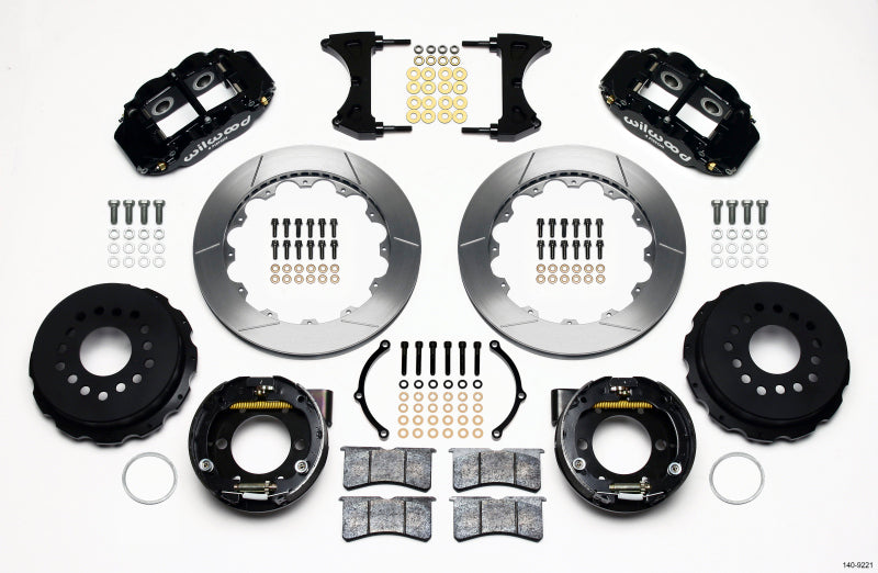 Wilwood Narrow Superlite 4R Rear P-Brk Kit 12.88in 2005-2014 Mustang 140-9221 140-9221 Photo - Primary
