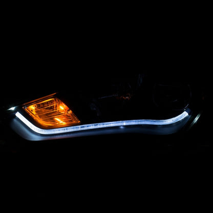 Anzo 2013-2015 Hyundai Genesis Projector Headlights w/ Plank Style Design B 121511 Photo - Mounted