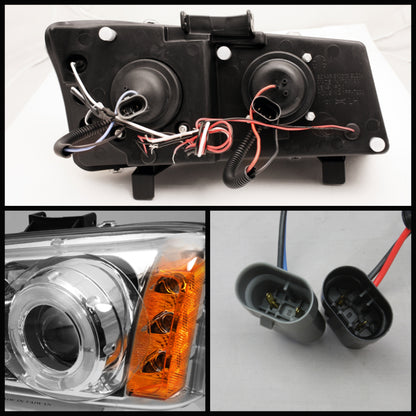 Spyder Chevy Silverado 1500 03-06 Projector Headlights LED Halo LED Ambr Reflctr Ch PRO-YD-CS03-AM-C 5009463 5009463 User 1